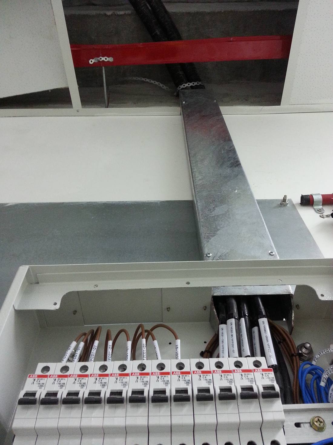 Neat, labelled DB board wiring